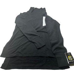 Champion C9 Women's Size XS Long Sleeve French Terry Turtleneck Black New